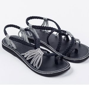 Plaka Zebra Sandles. NWT